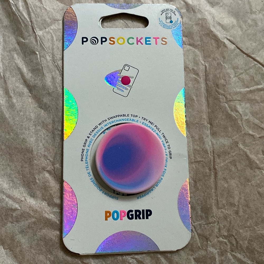 PopSockets PopGrip Cell Phone Grip & Stand - Pulsing Pink